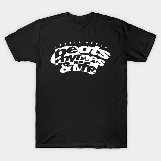 beats, rhymes and life remix white T-Shirt by Jay_Kreative